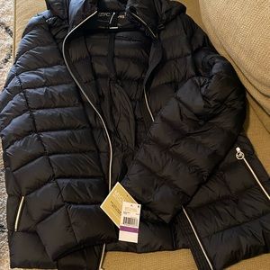 Brand new Michael Kors black hooded jacket.